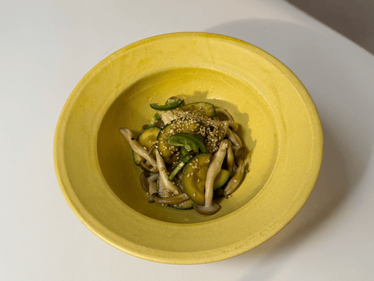 Stir-Fried Zucchini & Mushroom Vegan Banchan in 10 Minutes