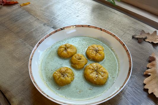 Seaweed Pumpkin Gnocchi Recipe for Halloween